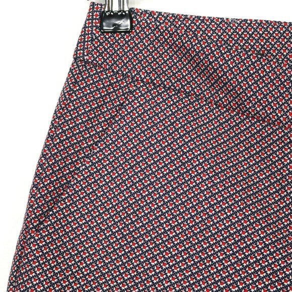 Talbots Heritage Slim Skinny Crop Pants High Rise Red‎ Blue Stretch 8 - Picture 7 of 12